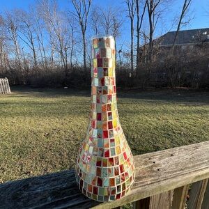 Mosaic Multicolor Vase